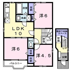 霞台ハイツＢの物件間取画像